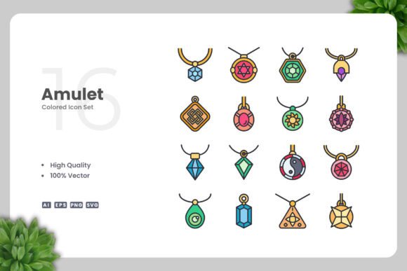 Amulet Color Icons: Graphics and Icons for Modern Design