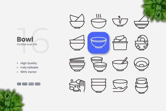 Bowl Icons: Essential Graphics for Modern Branding