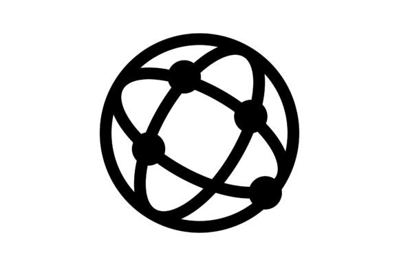 Earth with Connected Points on Grid – Graphics & Icons for Handmade Creators