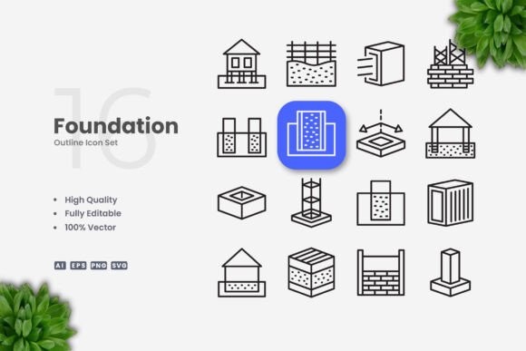 Foundation Icons for Local Business Graphics
