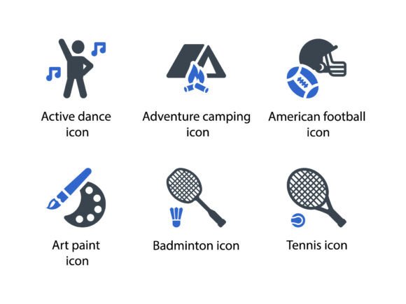 Hobbies Icon Set 1: Premium Graphics for Modern Icons
