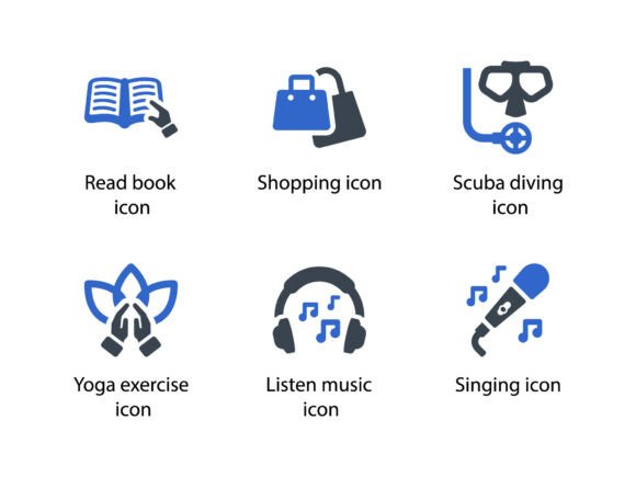 Hobbies Icon Set 5: Essential Graphics for Local Branding