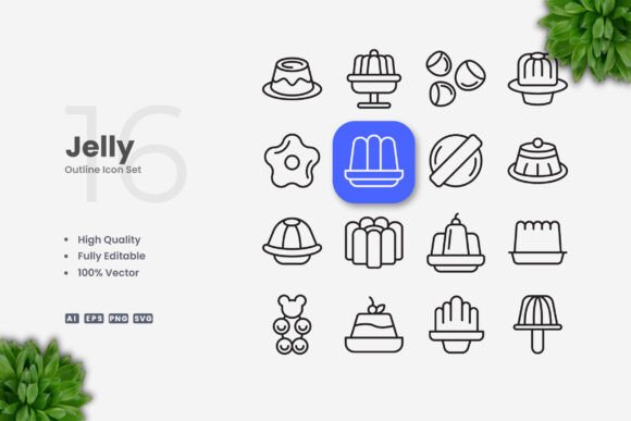 Jelly Icons for Handmade Graphics