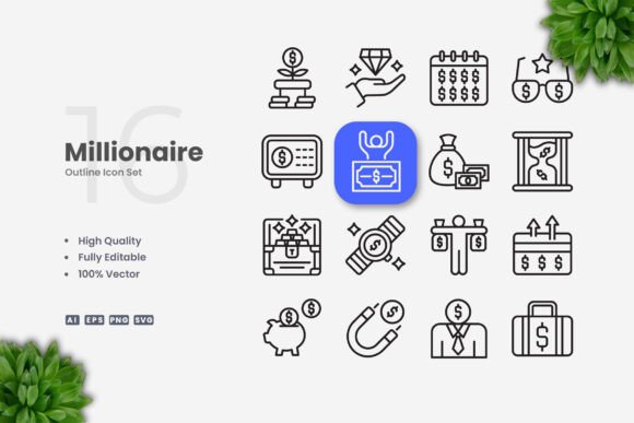 Millionaire Icons: Graphics and Icons for Modern Design