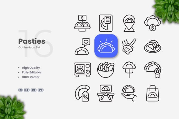 Pasties Icons: Graphics for Creative Crafting