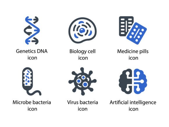 Science Experiments Blue Icon Set 2: Graphics & Icons Review