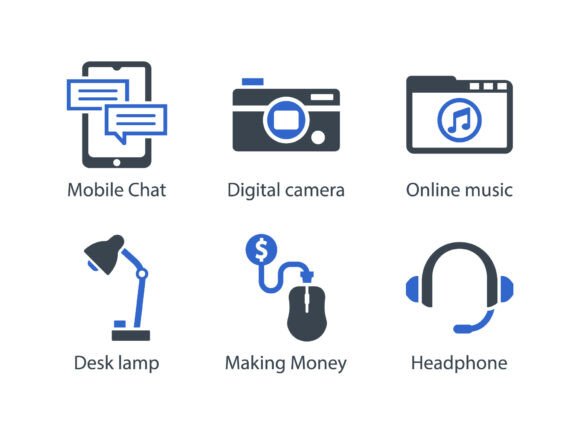 SEO Internet Blue Icon Set 8: Premium Graphics and Icons