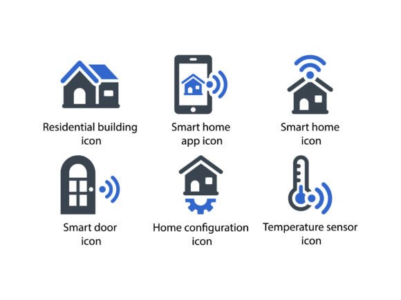 Smart House Icon Set 1: Essential Graphics and Icons